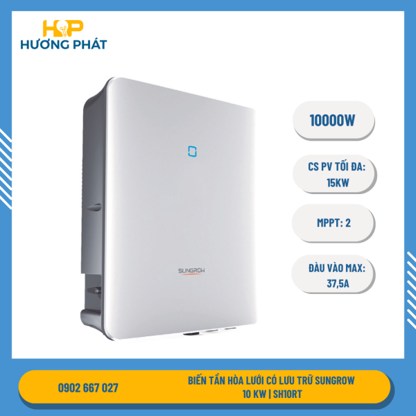 Biến tần hòa lưới có lưu trữ Sungrow 10 kW SH10RT