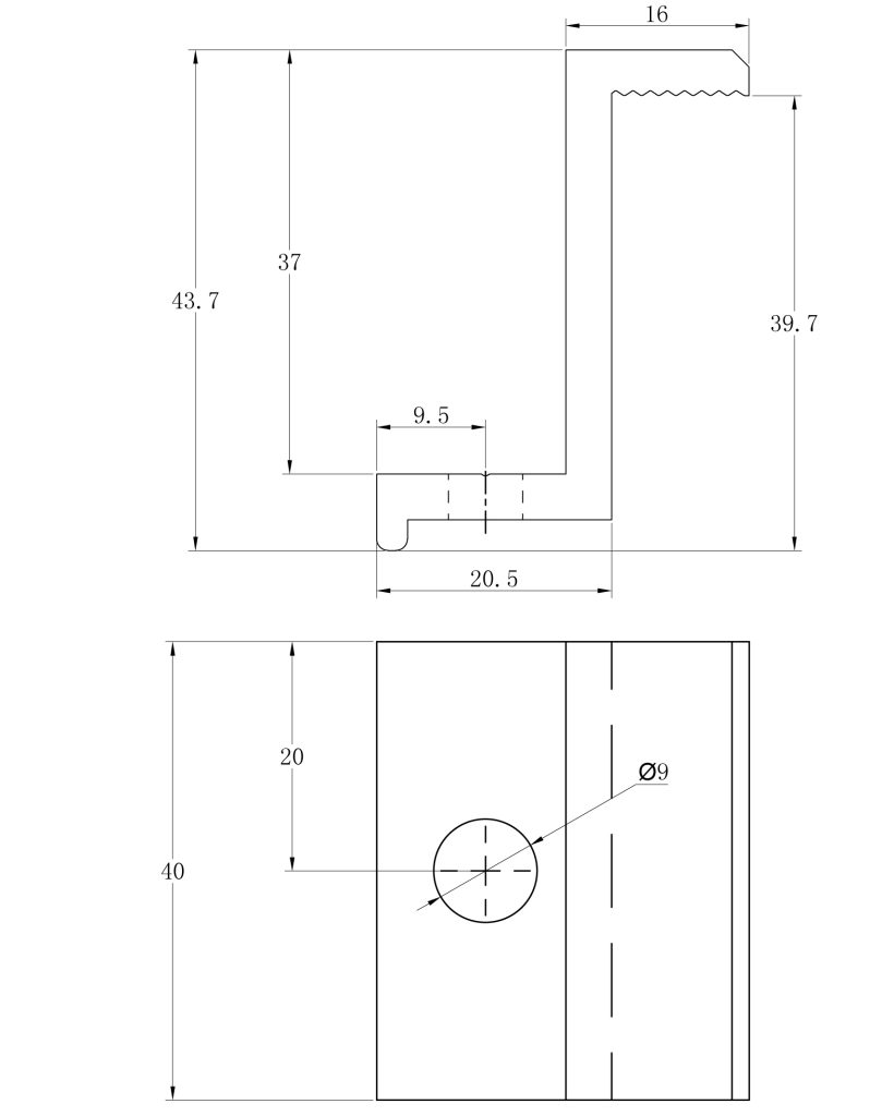 Kẹp biên tấm pin năng lượng mặt trời 30mm,35mm,40mm