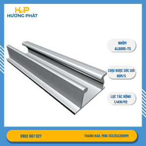 Thanh rail mini 35x35x200mm