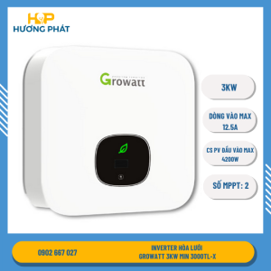 Inverter hòa lưới Growatt 3KW MIN 3000TL-X