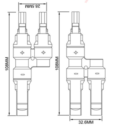 Jack nối MC4 T2 1500V DC