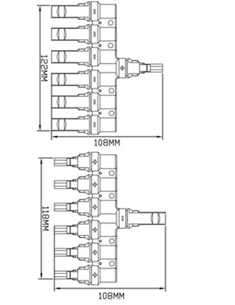 Jack nối MC4 T6 1500V DC