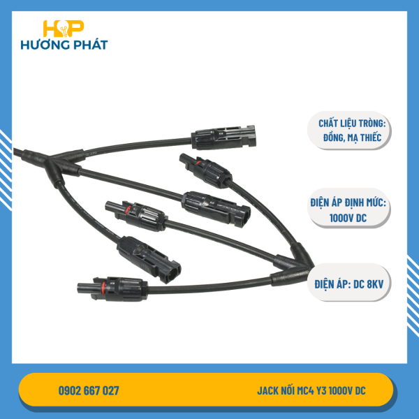 Jack nối MC4 Y3 1000V DC