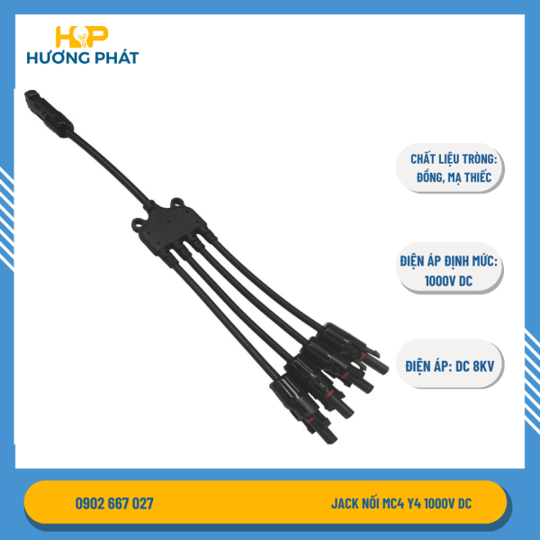 Jack nối MC4 Y4 1000V DC