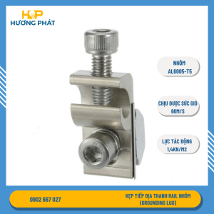 Kẹp tiếp địa thanh rail nhôm(Grounding Lug)