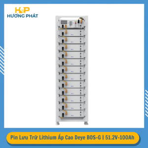 Pin Lưu Trữ Lithium Áp Cao Deye BOS-G | 51.2V-100Ah