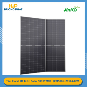 Tấm Pin Năng Lượng Mặt Trời JINKO 580W 2 Mặt Kính | JKM580N-72HL4-BDV