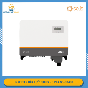 Inverter Hòa Lưới Solis 40kW 3 Pha S5-GC40K – 4 MPPT, PV 60kWp