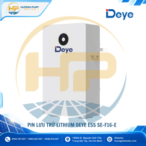 Pin lưu trữ Lithium Deye SE-F16-E 16kWh – 51.2V 314Ah, LiFePO4, dòng xả 230A