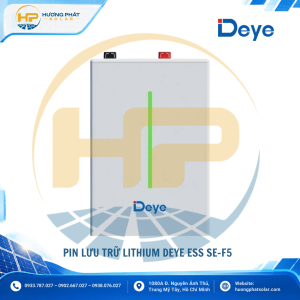 Pin lưu trữ Lithium Deye SE-F5 5.12kWh – 51.2V 100Ah, LiFePO4, lắp đặt treo tường