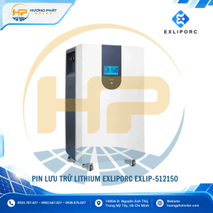 Pin lưu trữ Lithium EXLIPORC EXLIP-512150 51.2V 150Ah – DoD 90%, dòng sạc xả 140A