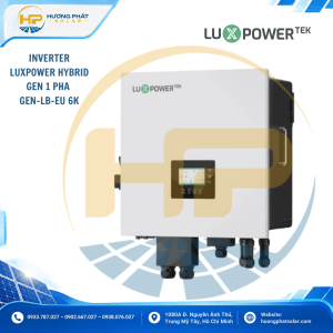 Inverter Hybrid Luxpower GEN-LB-EU 6K – 6kW, 2 MPPT, hỗ trợ máy phát điện