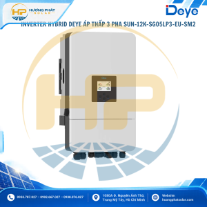 Inverter Hybrid Deye 12kW SUN-12K-SG05LP3-EU-SM2 – 3 pha, 2 MPPT, pin áp thấp
