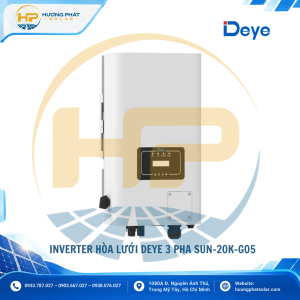 Inverter hòa lưới Deye 20kW SUN-20K-G05 – 3 pha, 2 MPPT, hiệu suất 98,5%