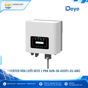 Inverter hòa lưới Deye 5kW SUN-5K-G05P1-EU-AM2 – 1 pha, 2 MPPT, hiệu suất 97,5%