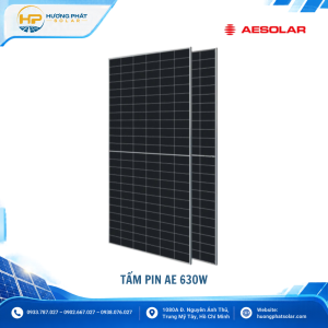 Tấm pin AE Solar 630W AE CMER-132BDS-630W