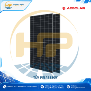 Tấm pin AE Solar 630W AE CMER-132BDS-630W
