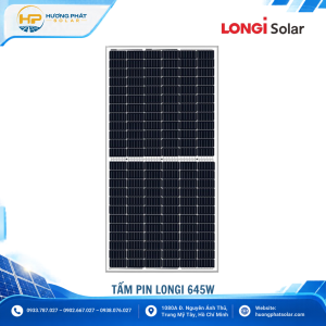 Tấm pin LONGi 645W LR7-72HYD-645M