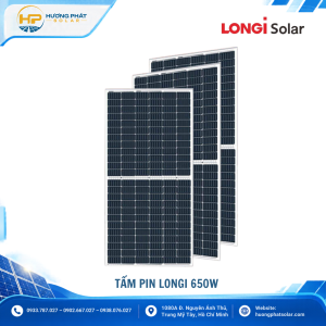 Tấm pin LONGi 650W LR7-72HYD-650M