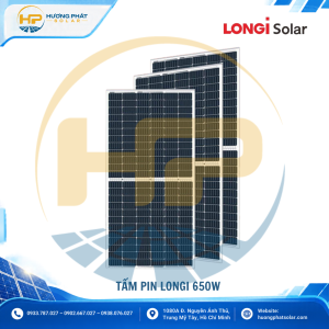 Tấm pin LONGi 650W LR7-72HYD-650M